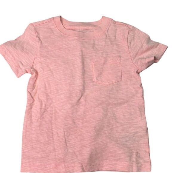 Janie and Jack Boys Pink Slub Pocket T-Shirt Size 18-24 months Casual Spring - Picture 1 of 4